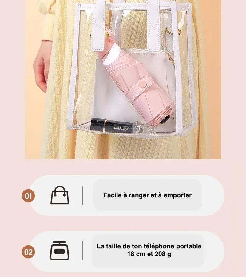 Lavanda™ - Mini Parapluie avec pochette